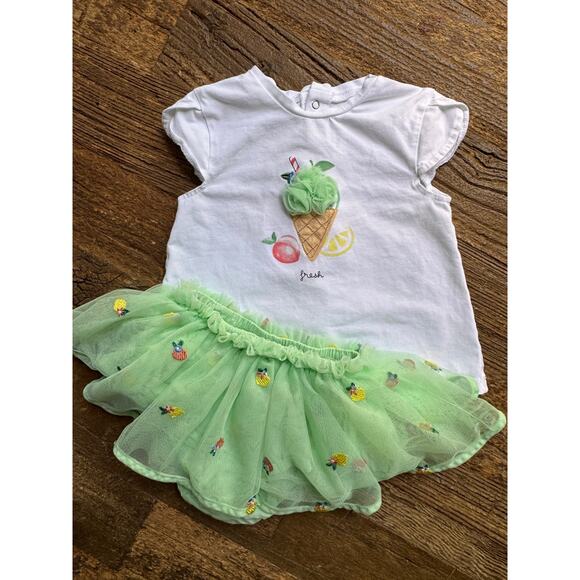 Mayoral Fruit Ice Cream Cone Tulle Set Size 12m - Picture 3 of 6